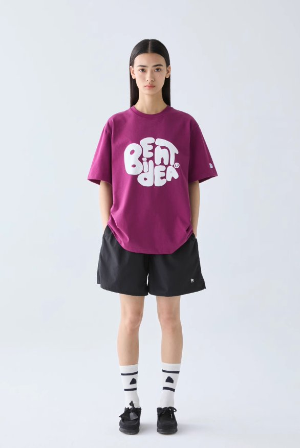 【275G】candy color logo t-shirt N3284 - NNine