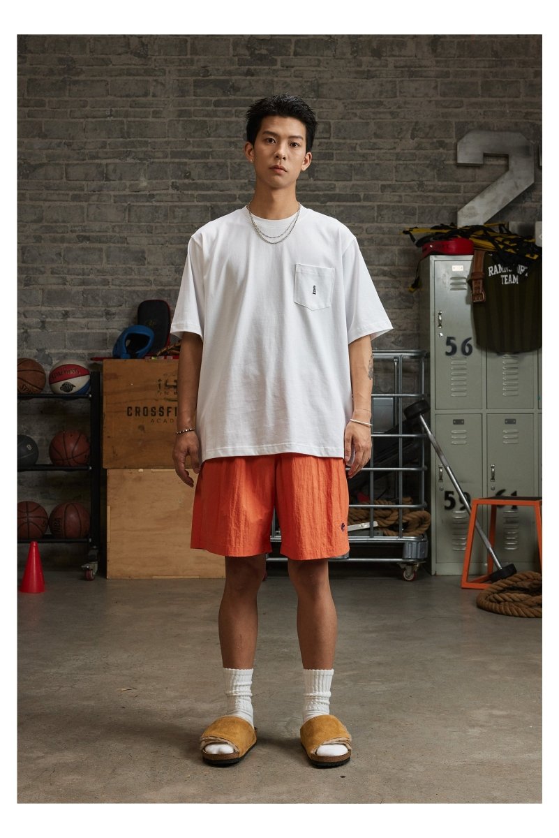 【275G】logo pocket white t - shirt N3722 - NNine