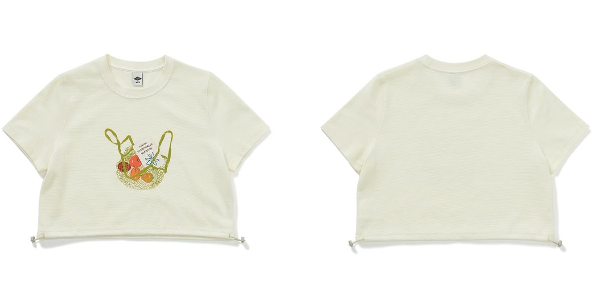 【280G】Draw code waffle T -shirt N231 - NNine