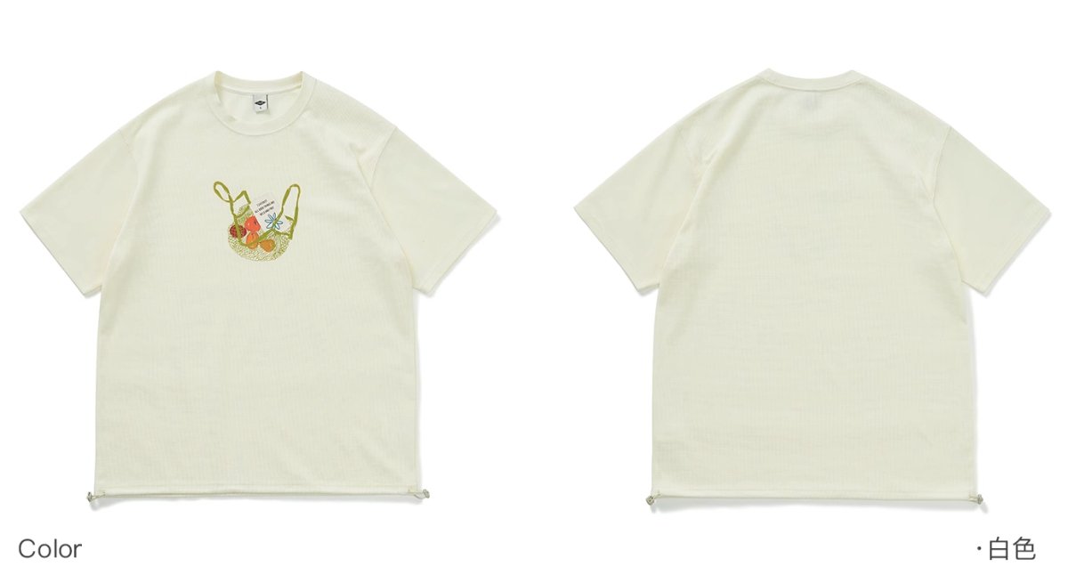 【280G】Draw code waffle T -shirt N231 - NNine