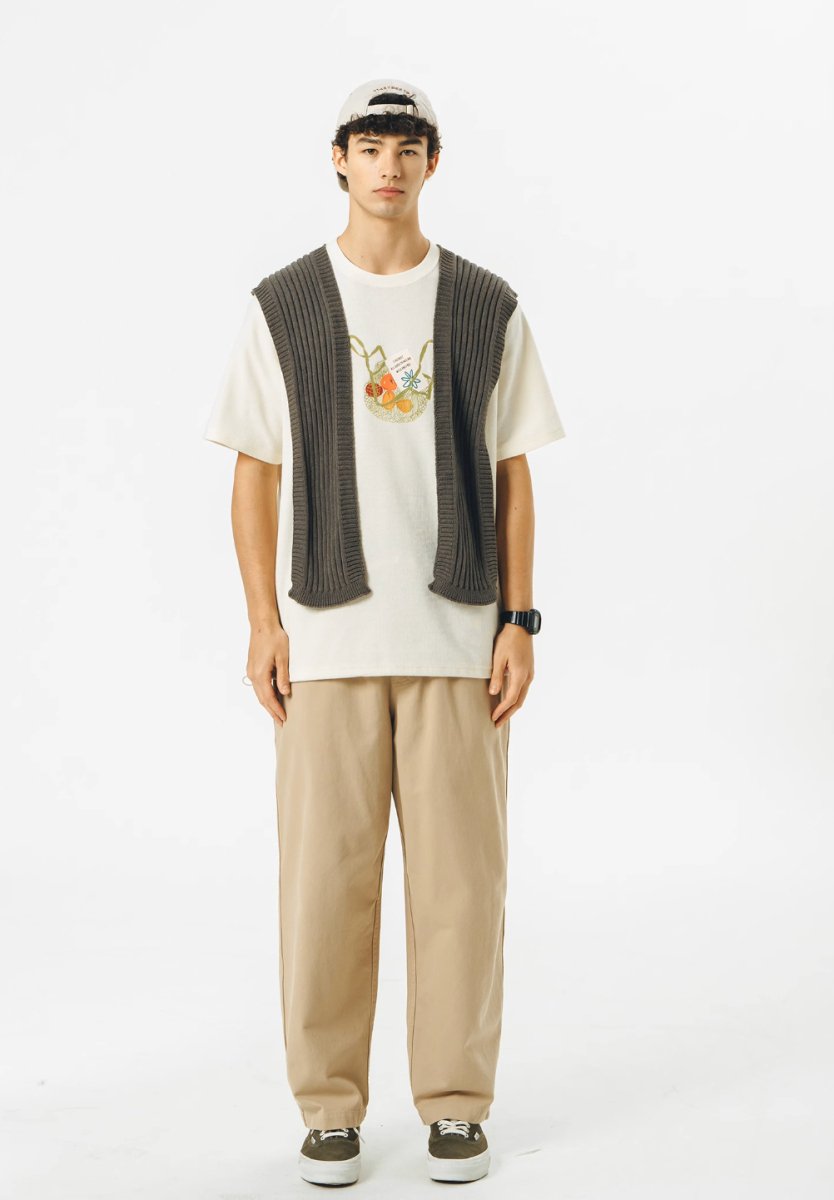 【280G】Draw code waffle T -shirt N231 - NNine