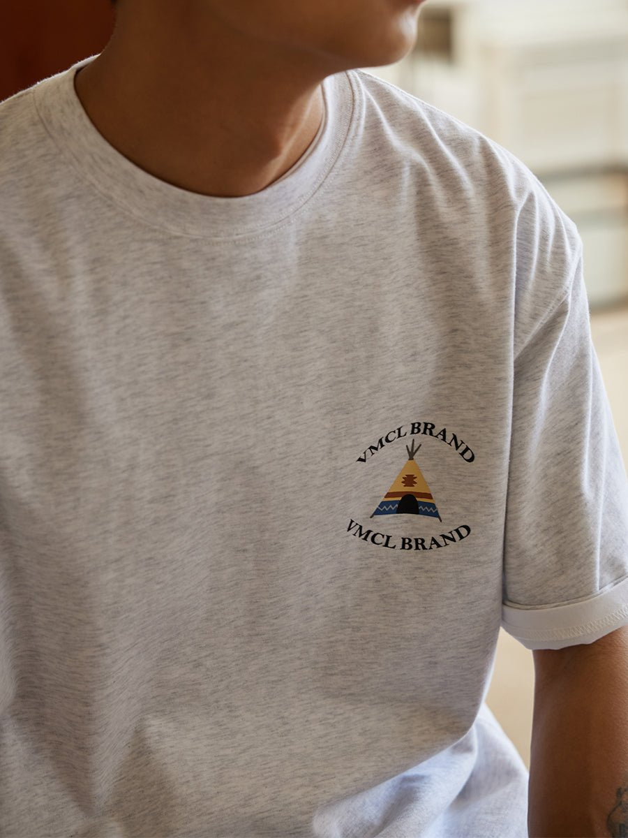 【280G】kIndian tent print T-shirt N3461 - NNine