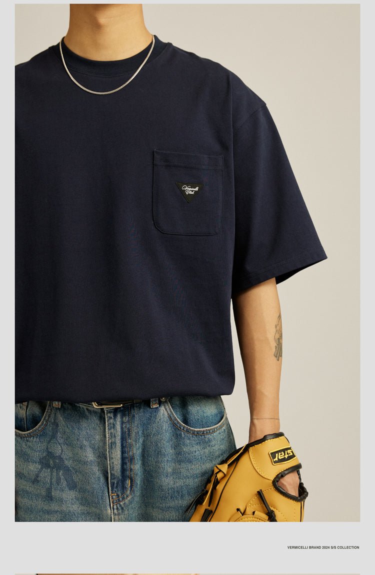 【280G】pocket logo t-shirt N3460 - NNine
