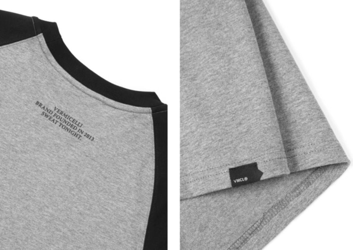 【280G】Raglan sleeve logo print T-shirt N3457 - NNine
