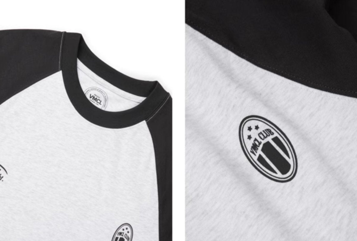【280G】Raglan sleeve logo print T-shirt N3457 - NNine