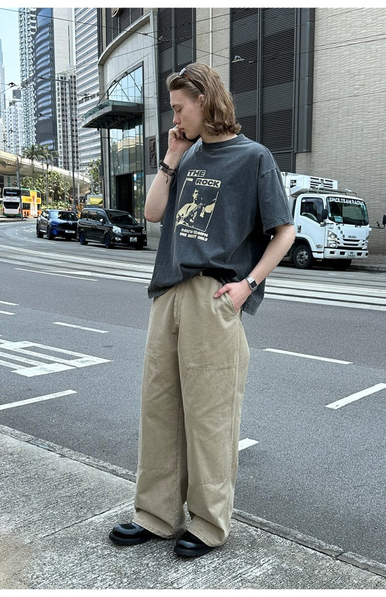 【290G】The Rock Print T - shirt N3668 - NNine