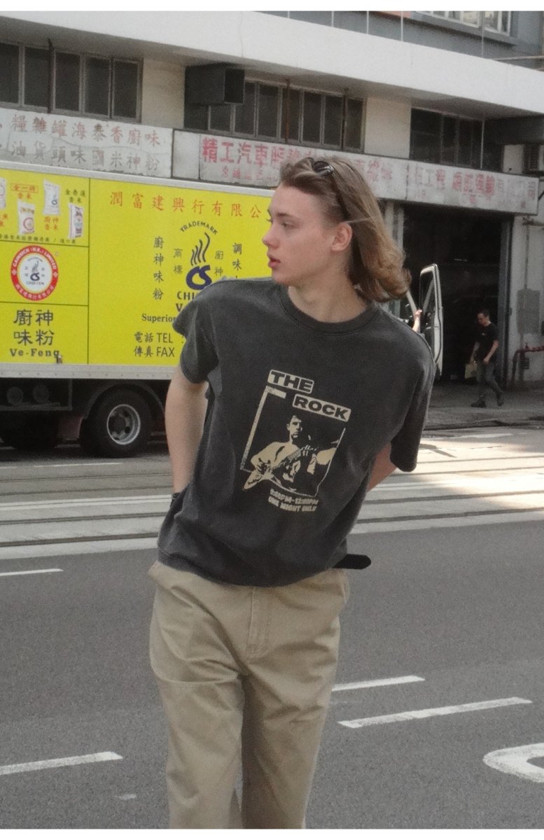 【290G】The Rock Print T - shirt N3668 - NNine