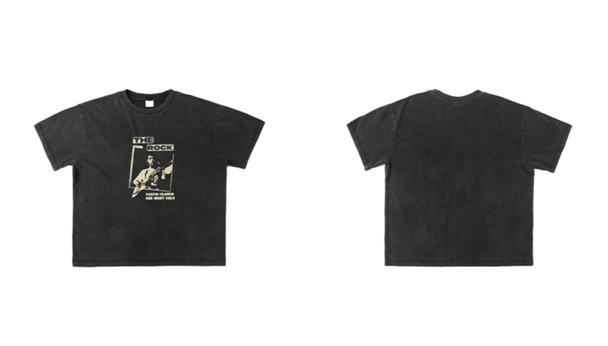 【290G】The Rock Print T - shirt N3668 - NNine
