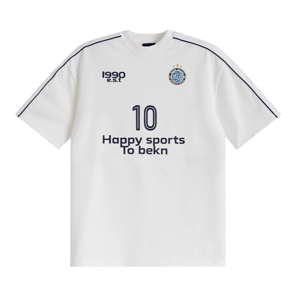 300g コットン フットボール グラフィックTシャツ N6913 - ファッション通販NNine(ナイン)