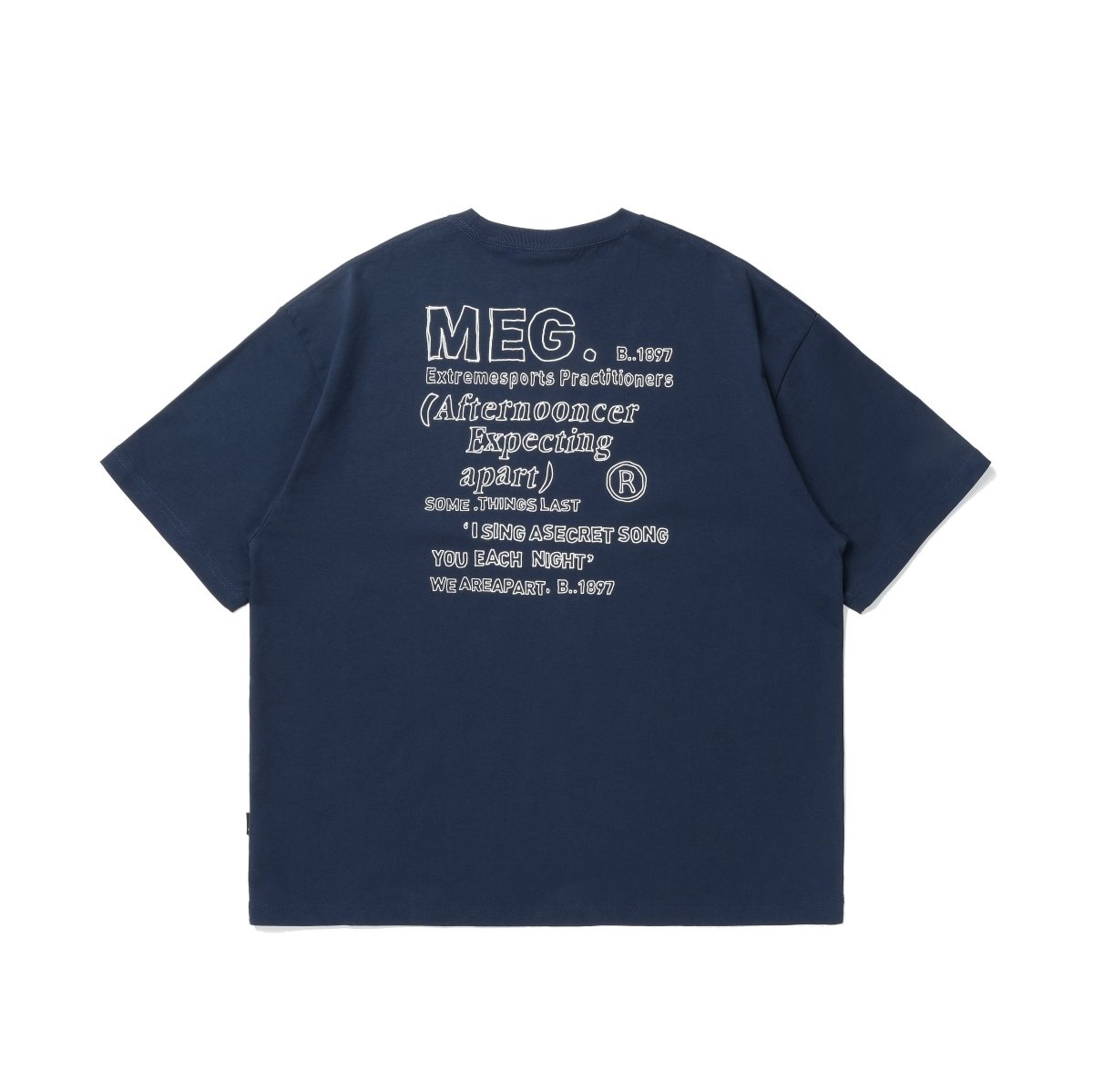 【300G】back print t - shirt N3601 - NNine