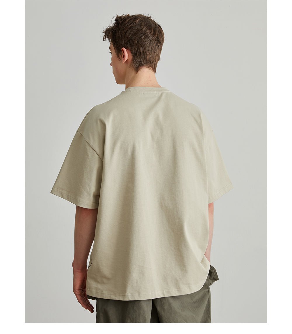 【300G】contrast t-shirt N3433 - NNine
