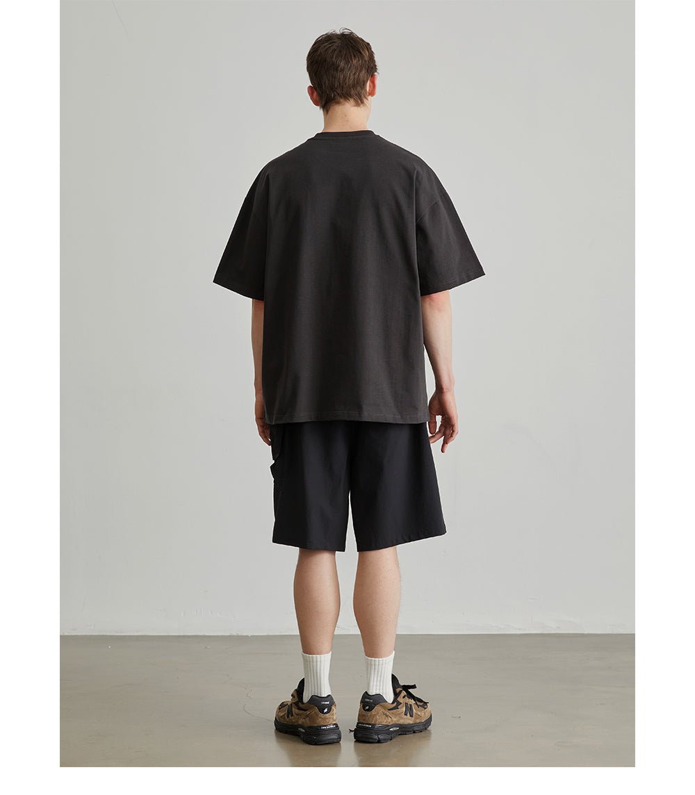 【300G】contrast t-shirt N3433 - NNine