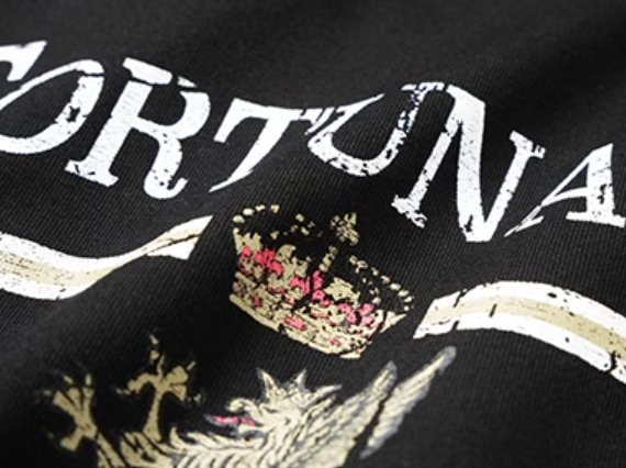 【300G】Distressed printed T - shirt N3639 - NNine