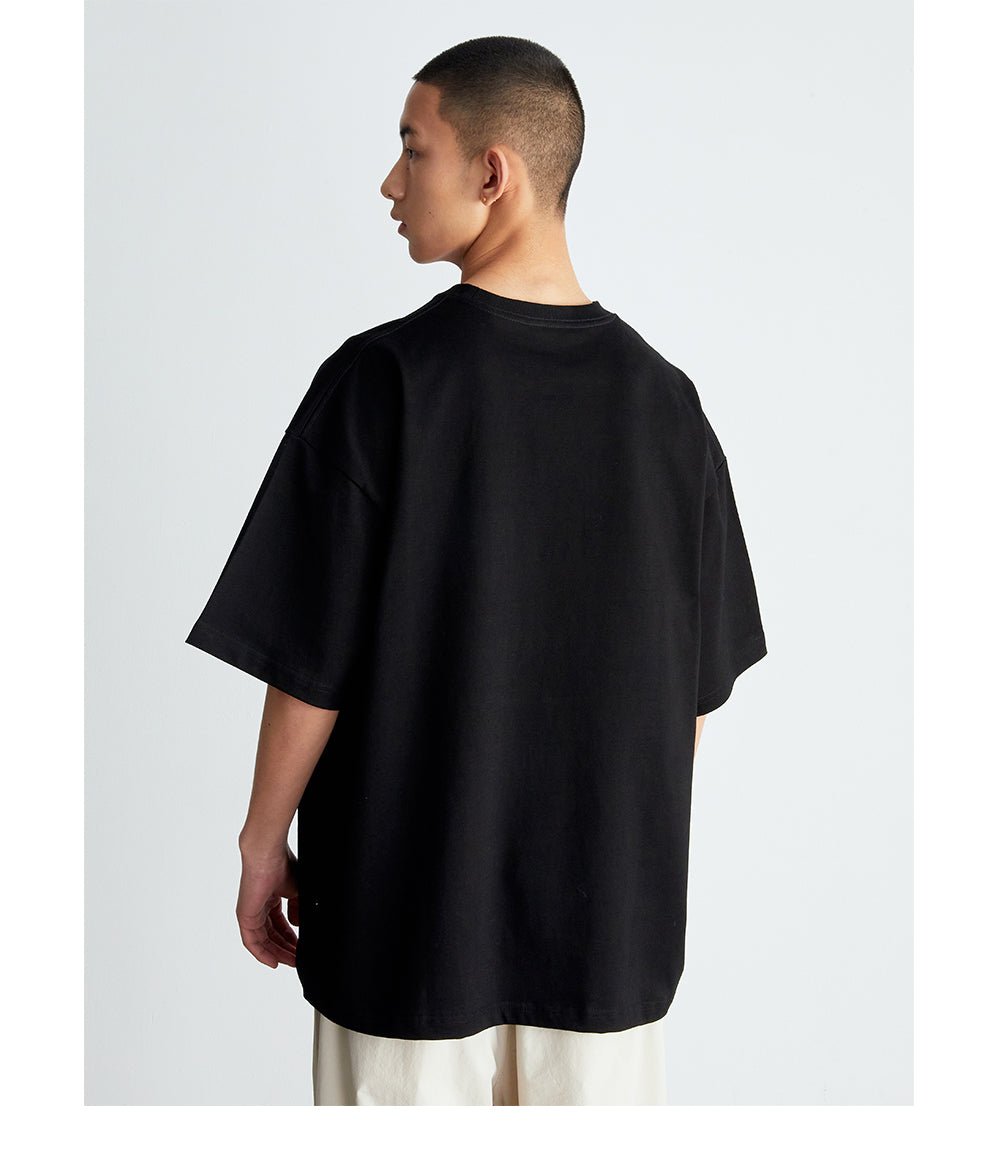 【300G】Distressed printed T - shirt N3639 - NNine