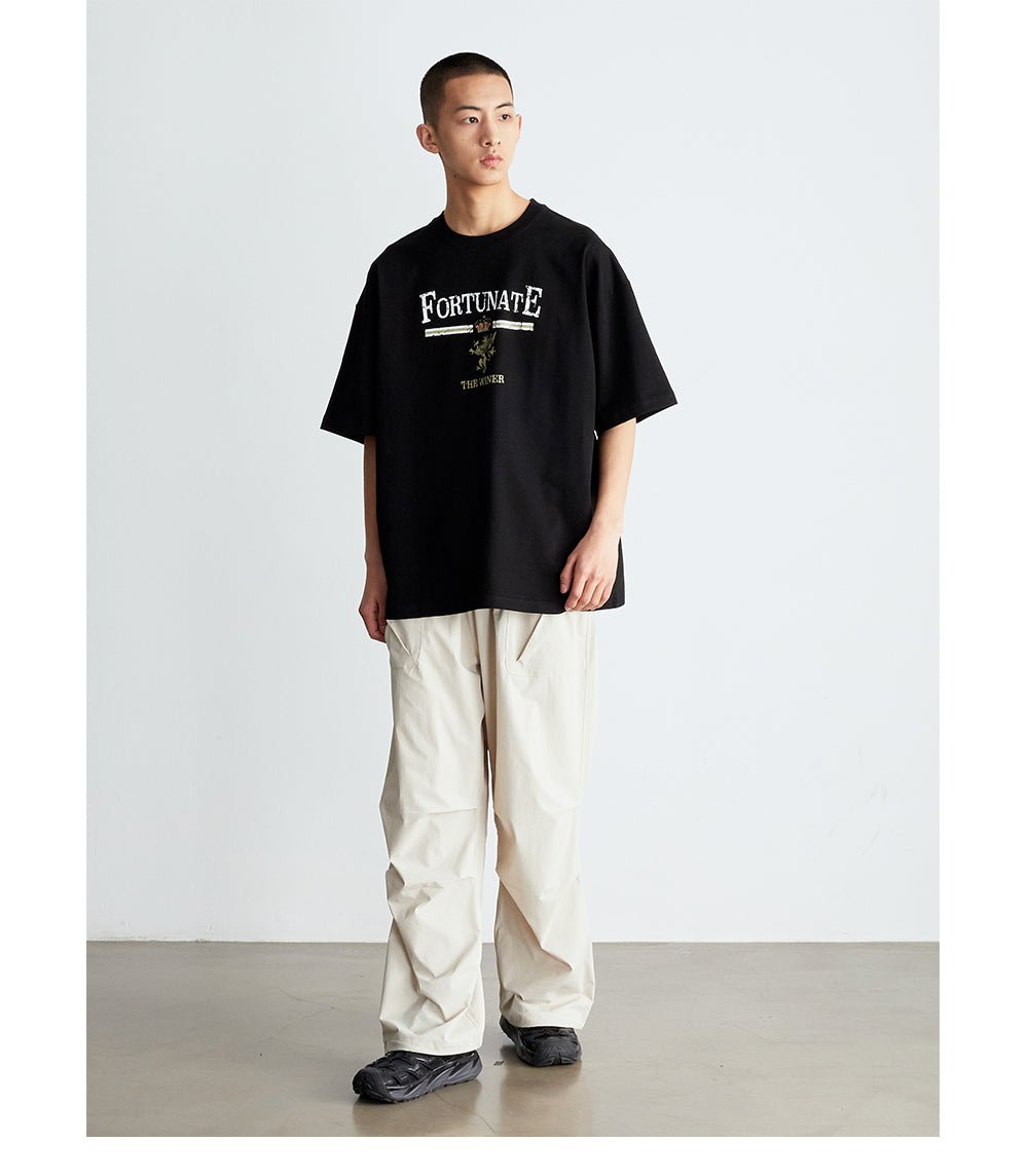 【300G】Distressed printed T - shirt N3639 - NNine