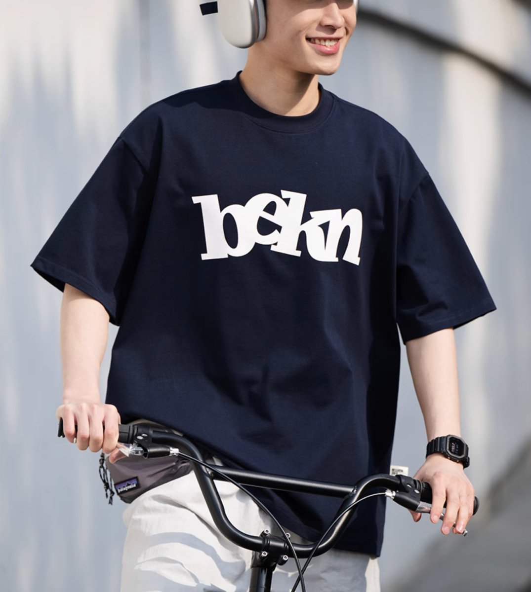 【300G】logo print t-shirt N3328 - NNine