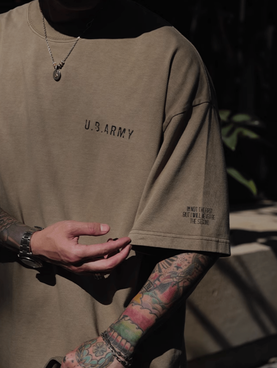 【300G】WASH ARMY PRINT T - SHIRT N5214 - ファッション通販 NNine(ナイン)