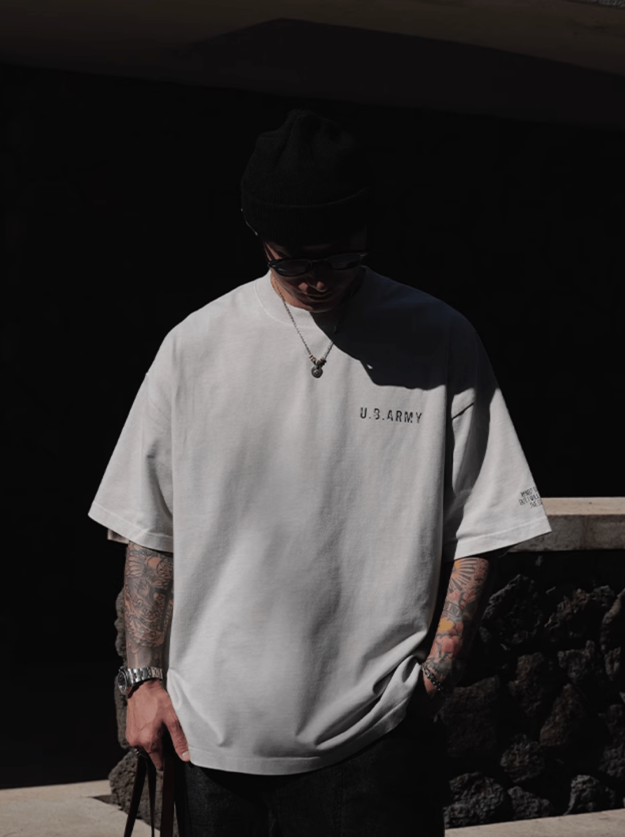 【300G】WASH ARMY PRINT T - SHIRT N5214 - ファッション通販 NNine(ナイン)