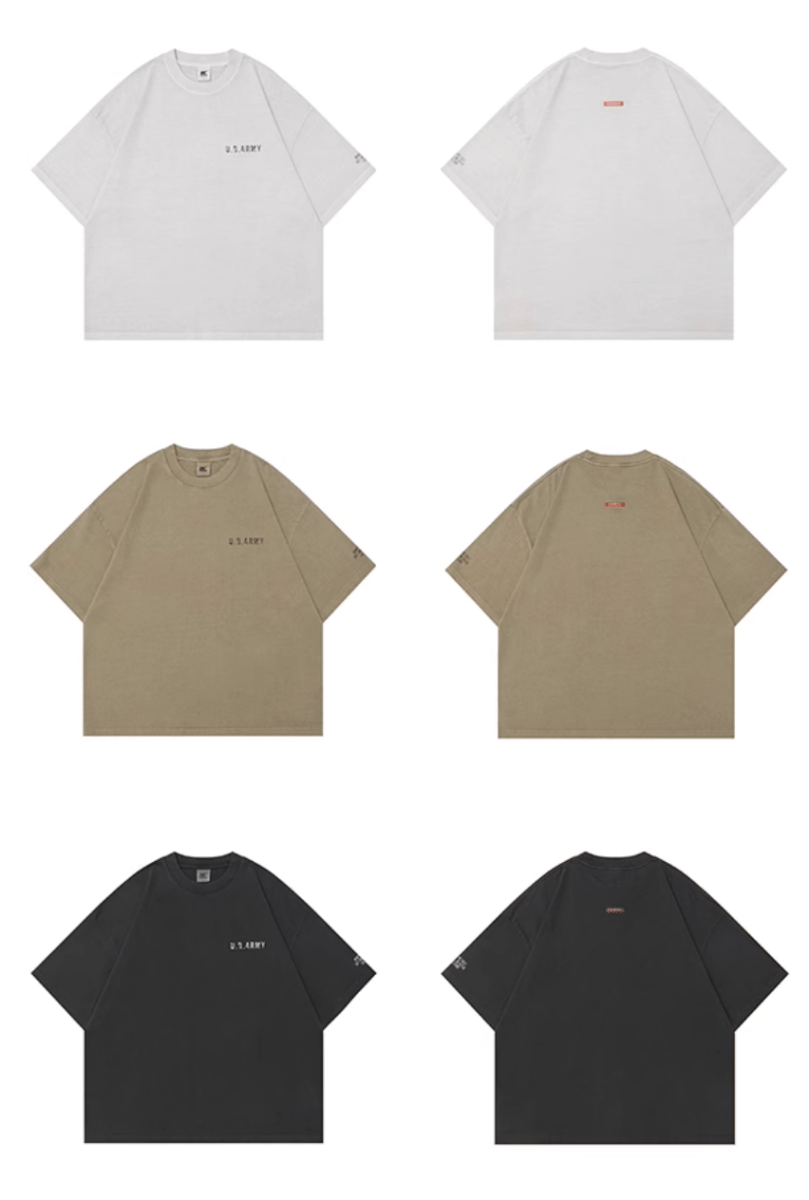 【300G】WASH ARMY PRINT T - SHIRT N5214 - ファッション通販 NNine(ナイン)