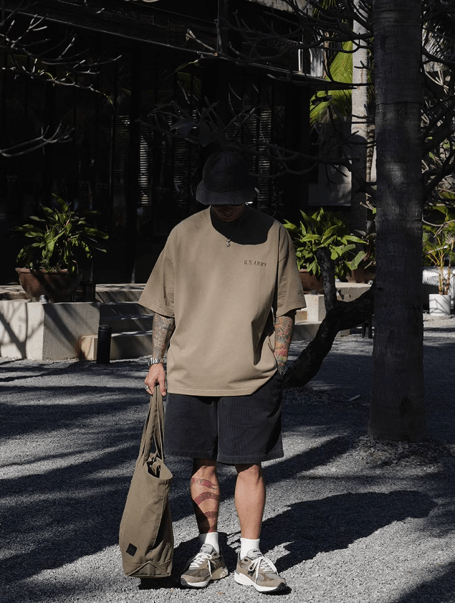 【300G】WASH ARMY PRINT T - SHIRT N5214 - ファッション通販 NNine(ナイン)