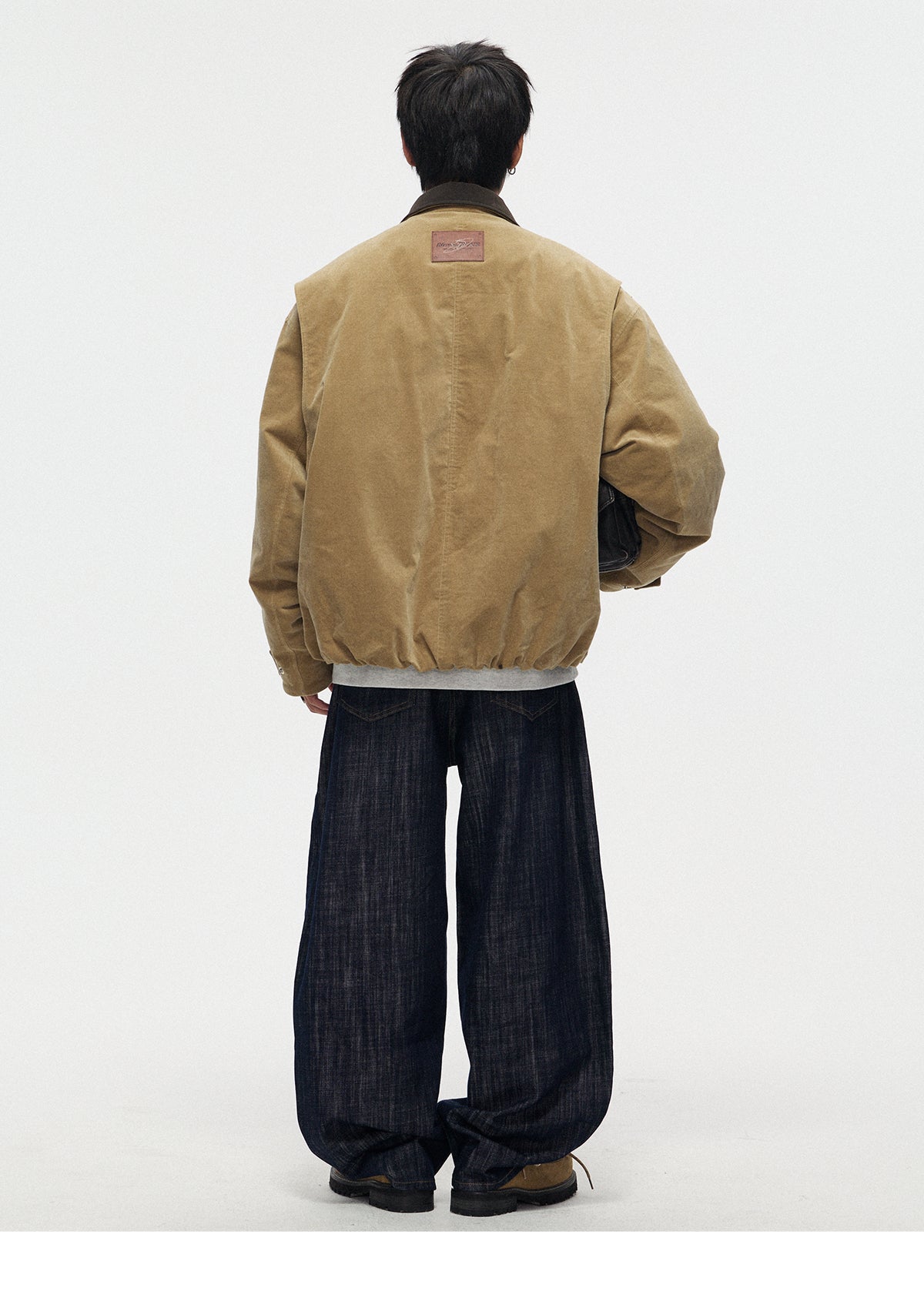 ベルベットタッチ・ポロカラーダウンジャケット N6265