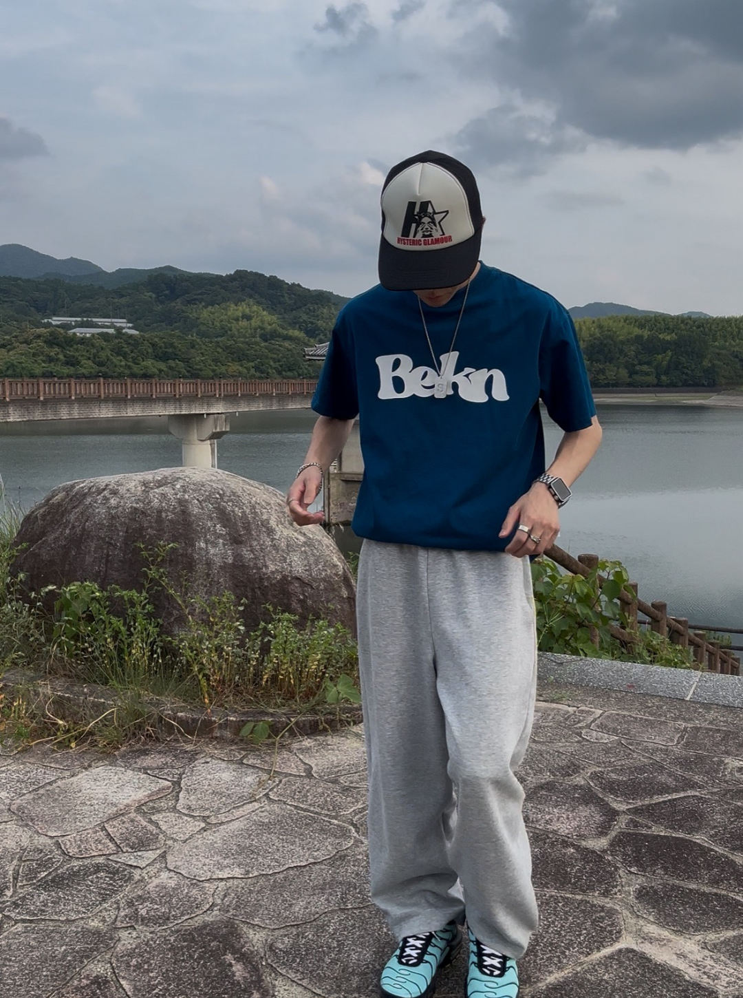 logo print T-shirt N3403