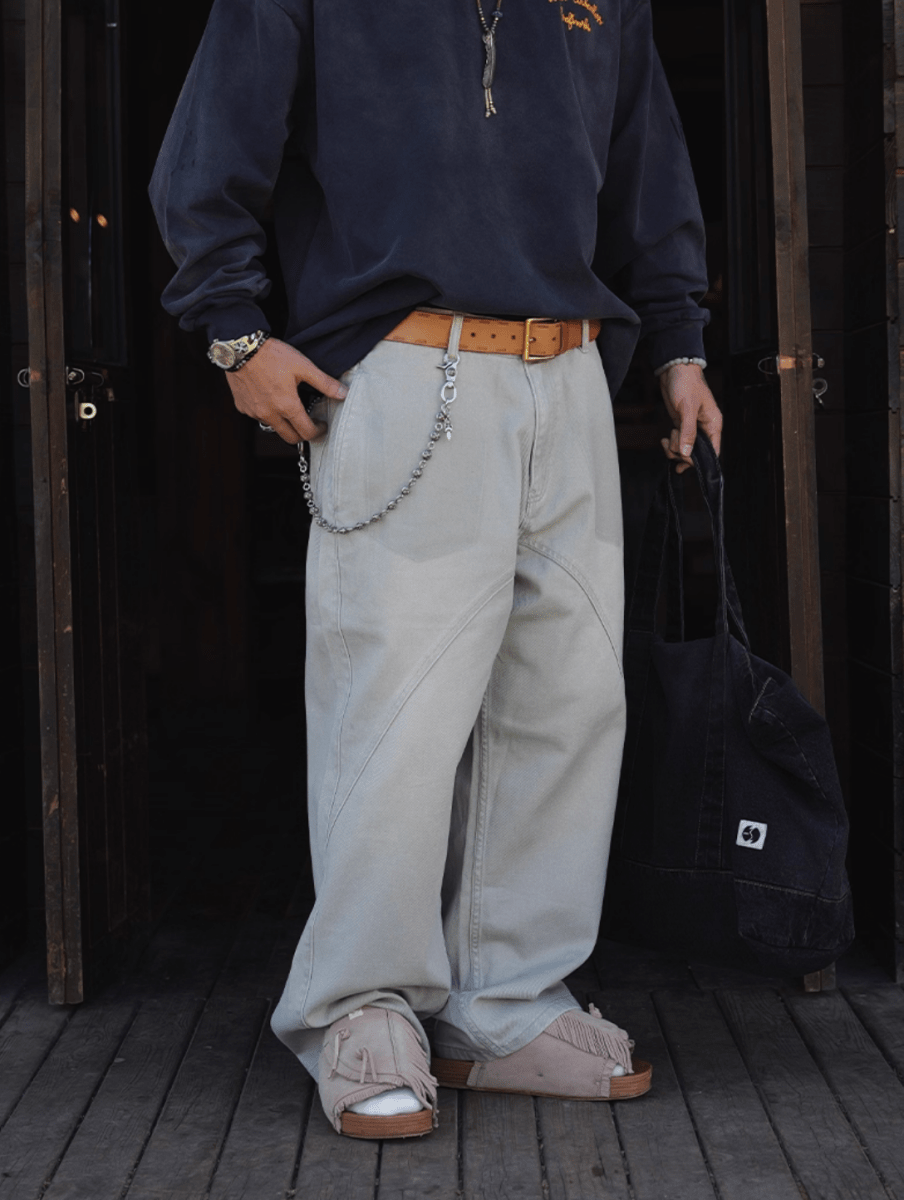 3Dカッティング・フレンチワークパンツ N5747 - ファッション通販NNine(ナイン)