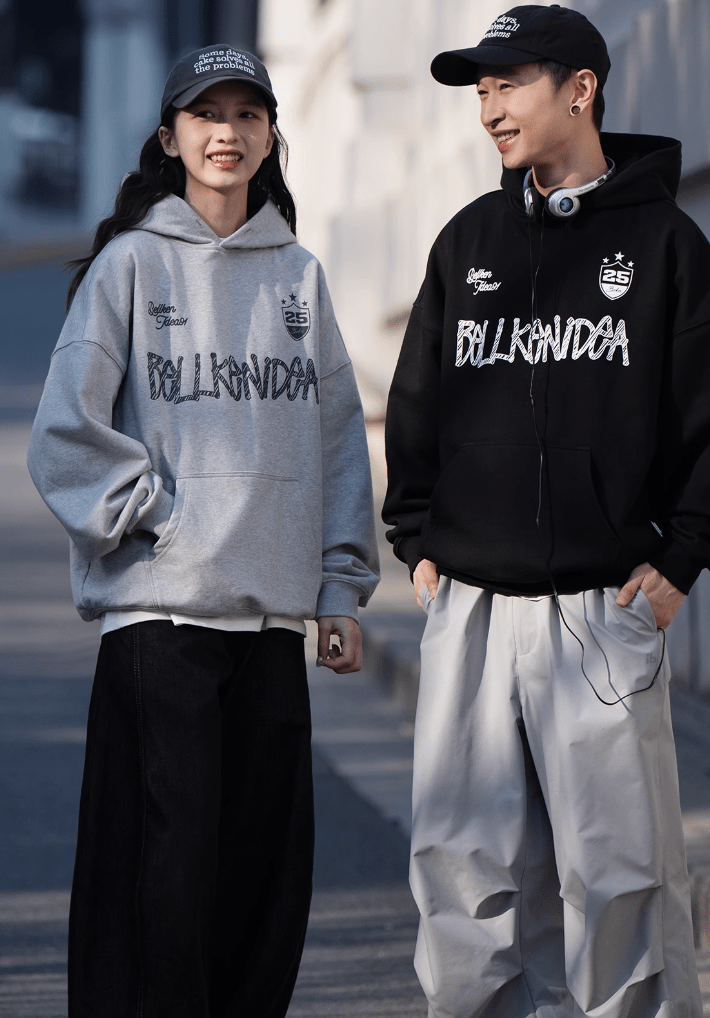 【445G】BELLKENIDEA logo print hoodie N5113 - ファッション通販 NNine(ナイン)