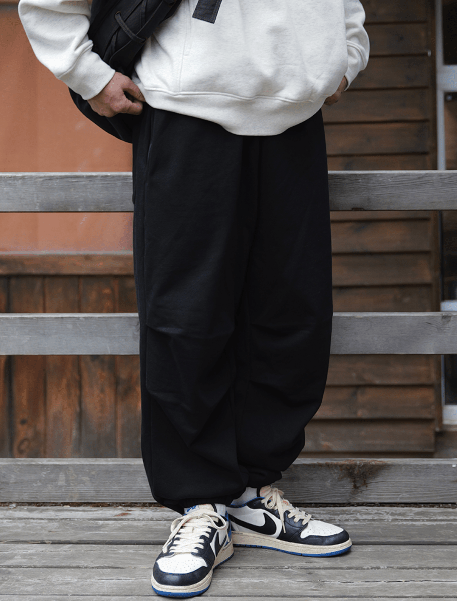 550G ニーパネル・ワイドスウェットパンツ N6090 - ファッション通販NNine(ナイン)