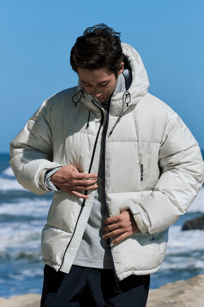 【650FP+】機能性撥水 detachable hood down jacket N4630 - NNine