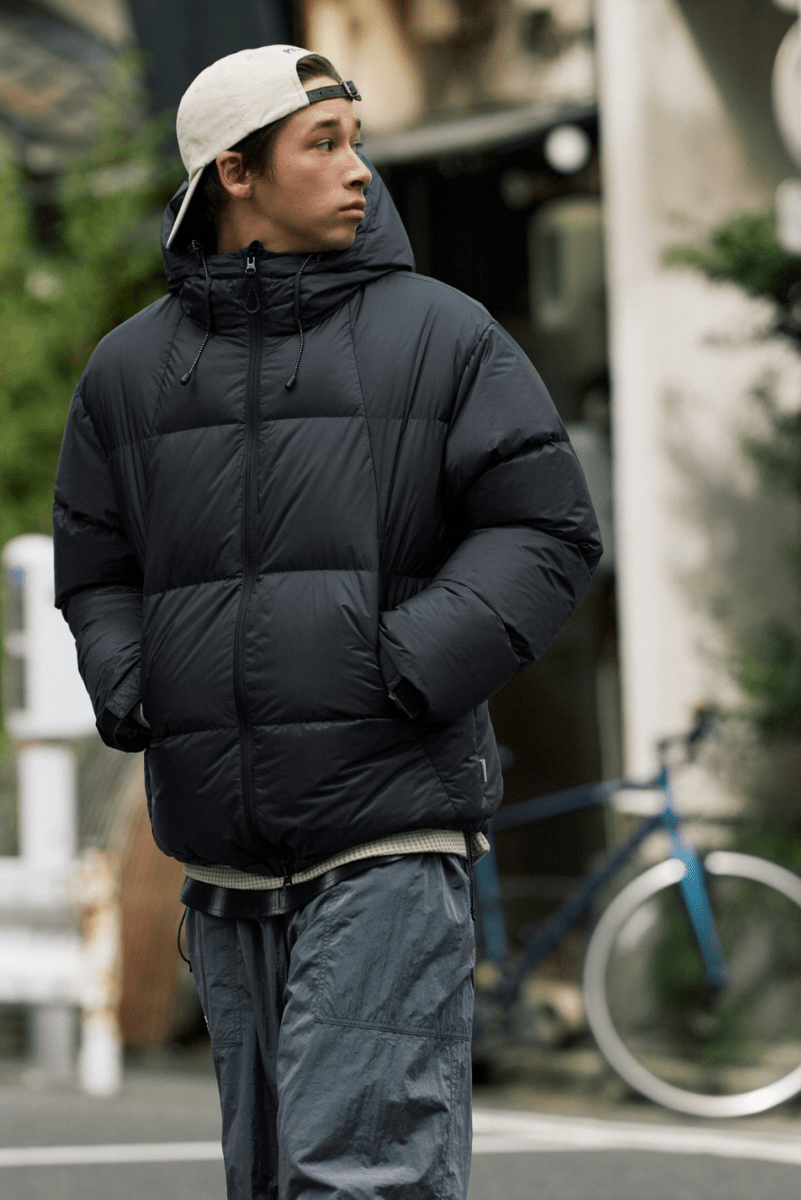 【650FP+】機能性撥水 detachable hood down jacket N4630 - NNine