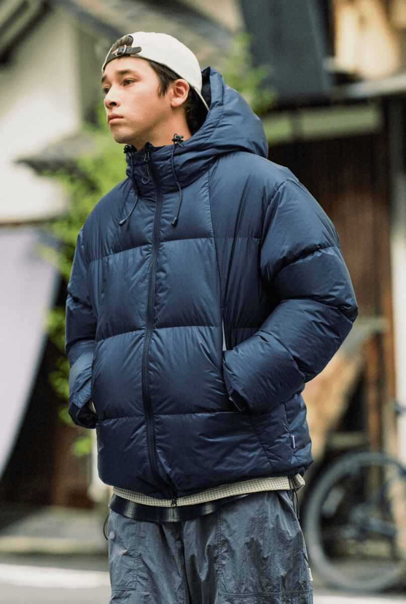 【650FP+】機能性撥水 detachable hood down jacket N4630 - NNine