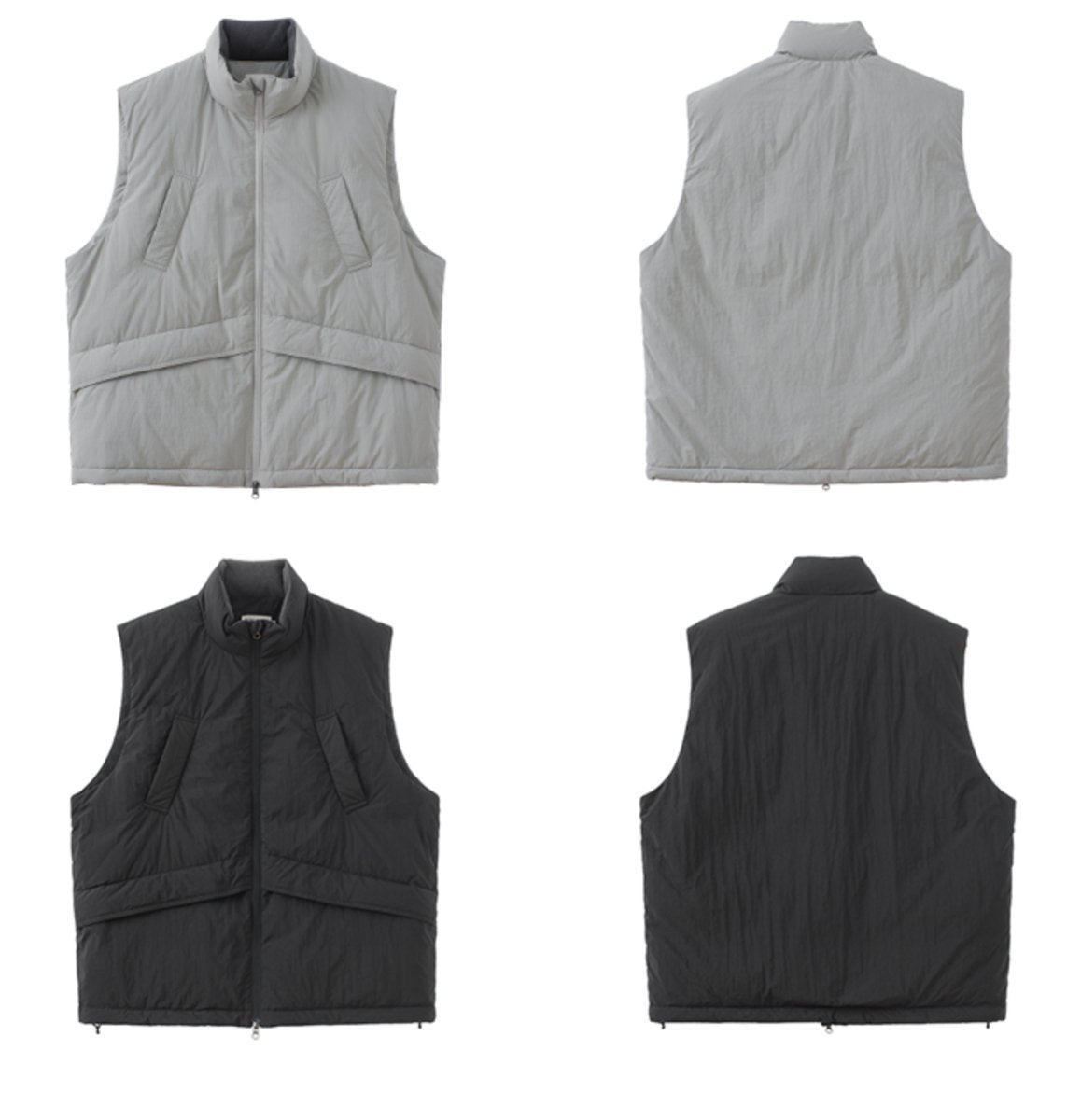 【撥水機能性650FP+】white duck down vest N4720 - NNine