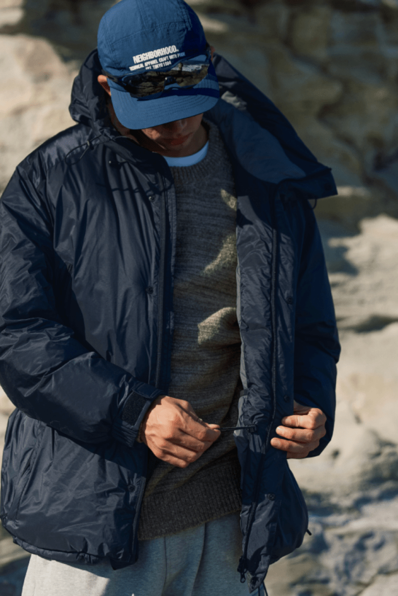 【700FP】機能性ダウン outdoor down jacket N4629 - NNine