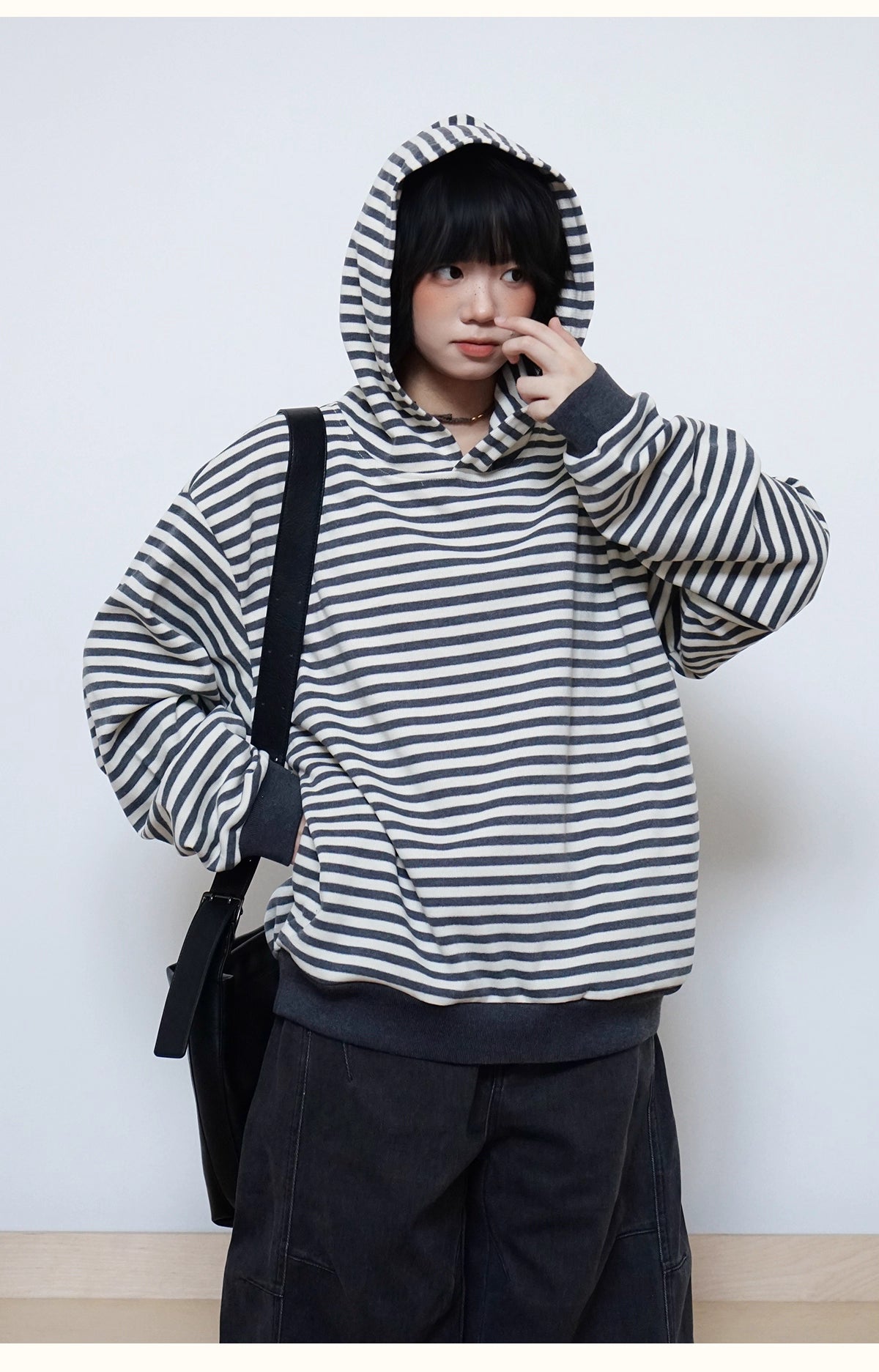 クラシックストライプ フーディー N5785