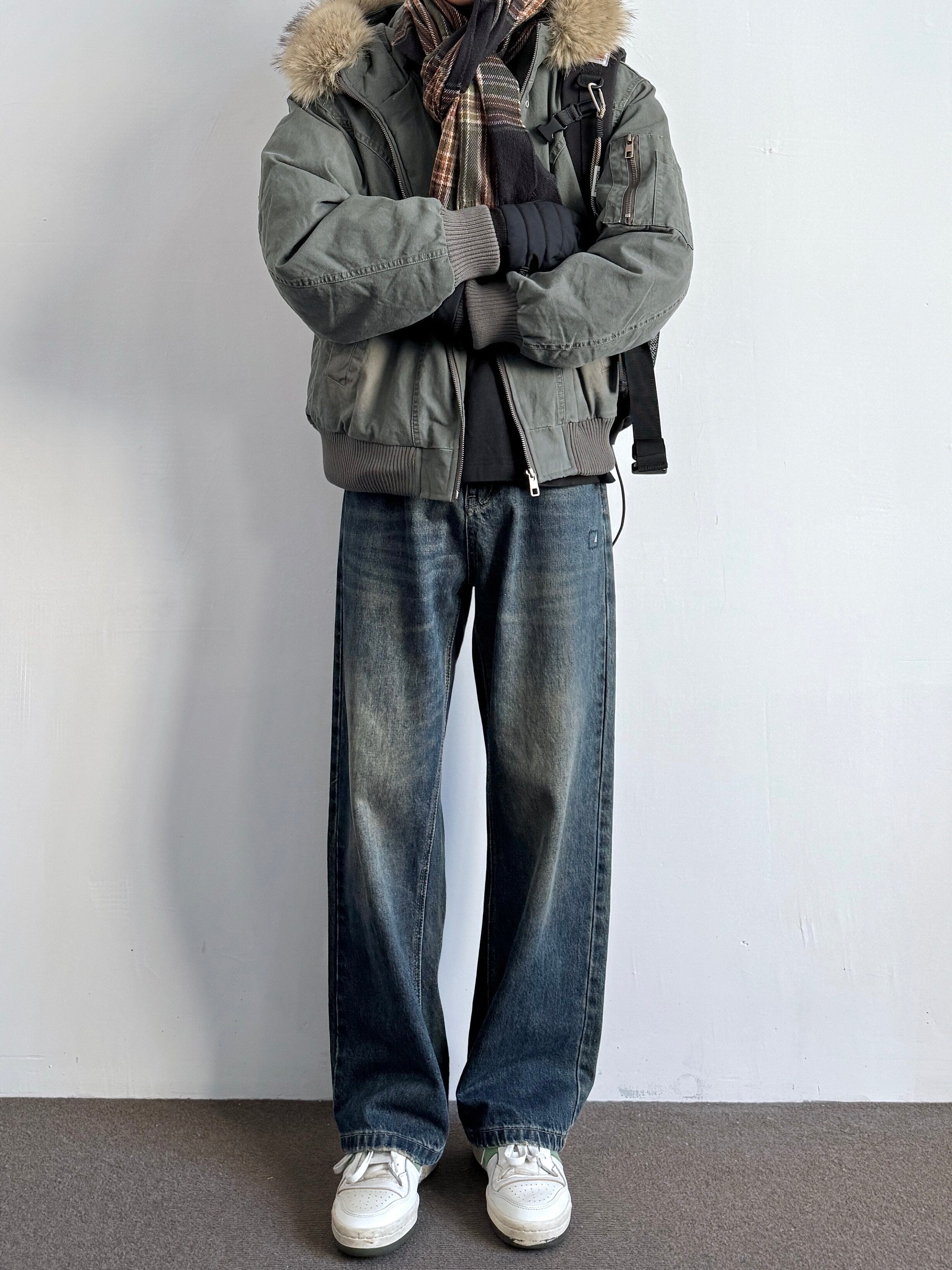 ヴィンテージ調 90ダウンフーディー N6643