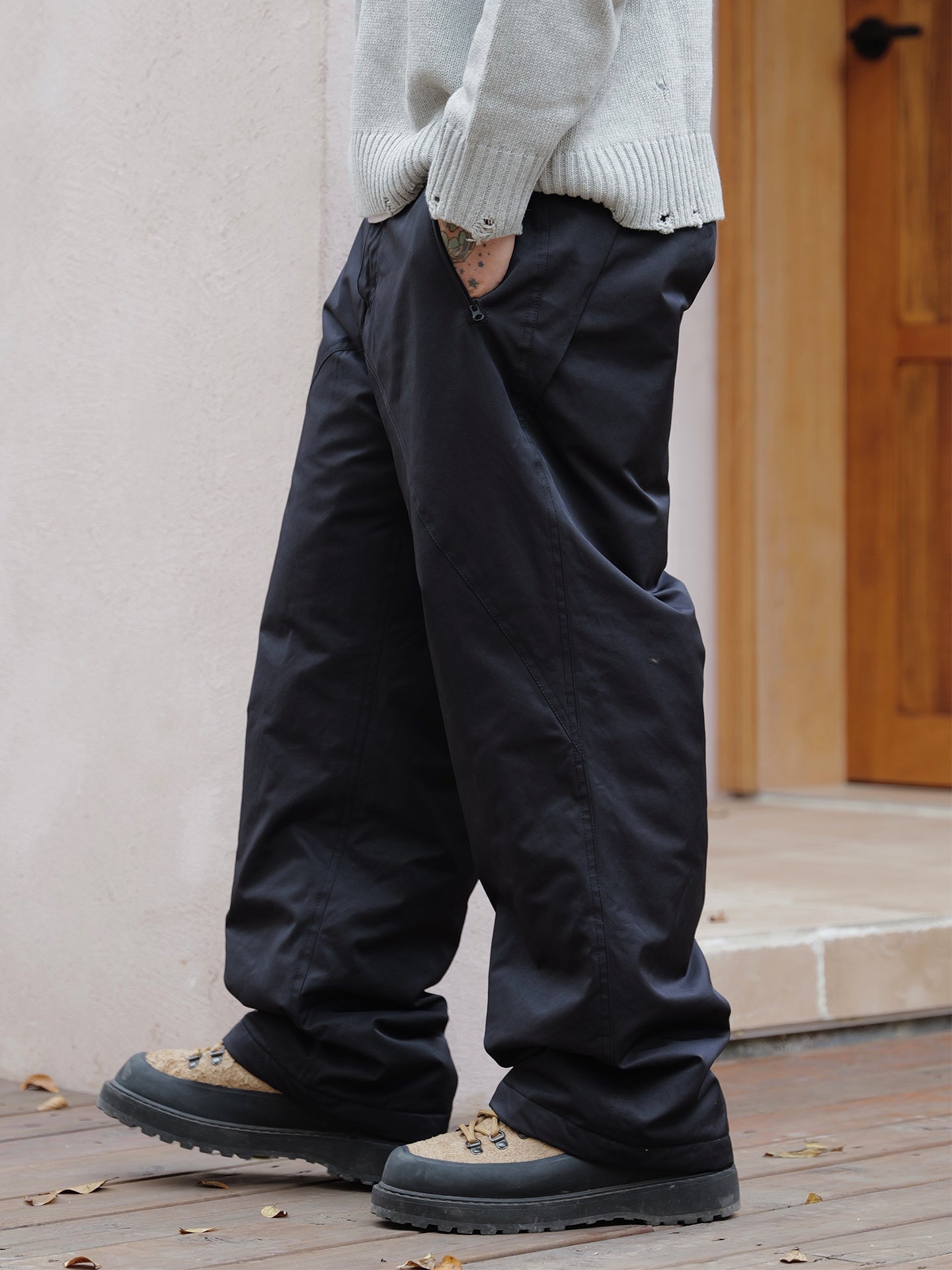 3M中綿 防寒パラシュートワイドパンツ N6254