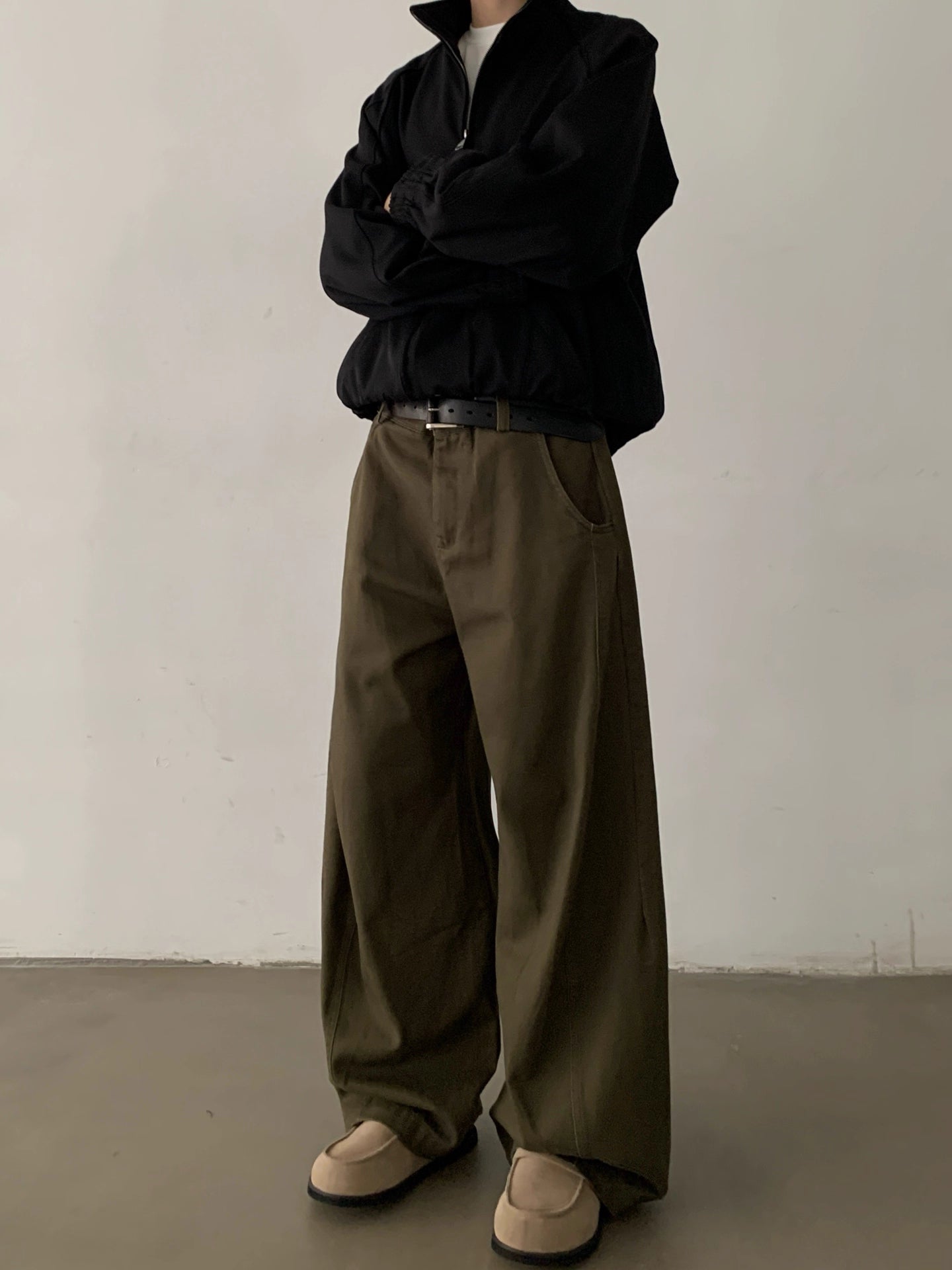 コットンツイルワイドカーブパンツ N5968