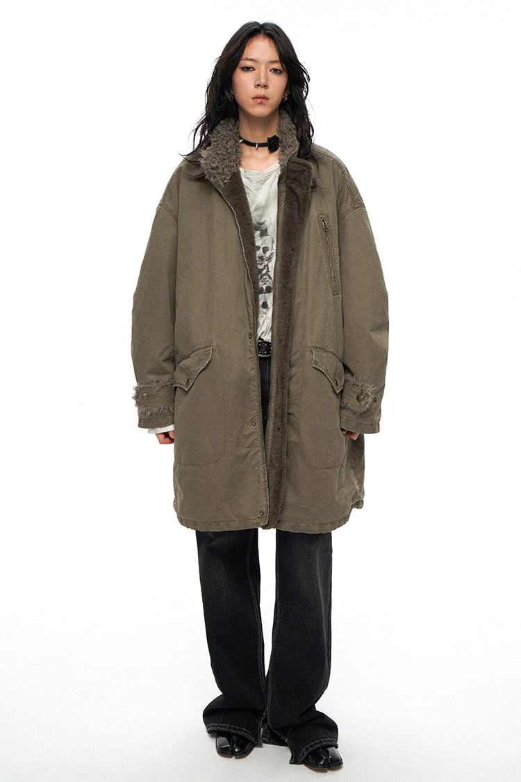 フリース&ウォッシュドツイル・リバーシブルライナー N6110