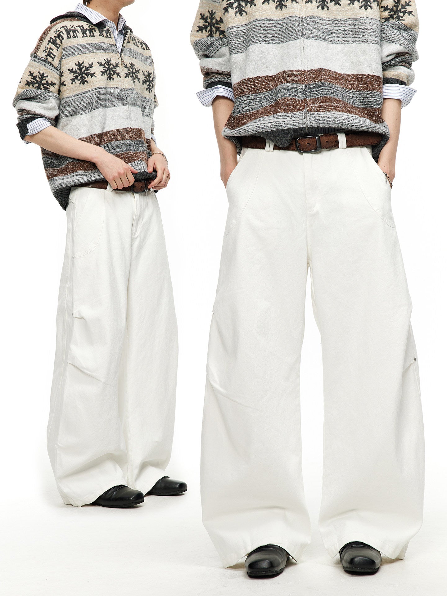 カーブライン グラフィック ワイドデニム N6617