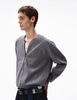 No-collar zip blouson N5681