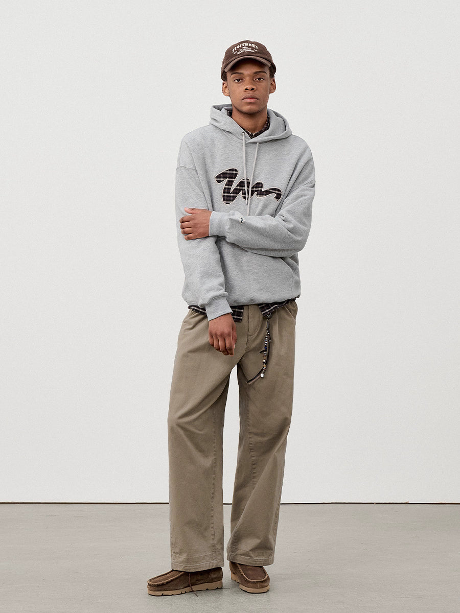 Check logo hoodie N5842