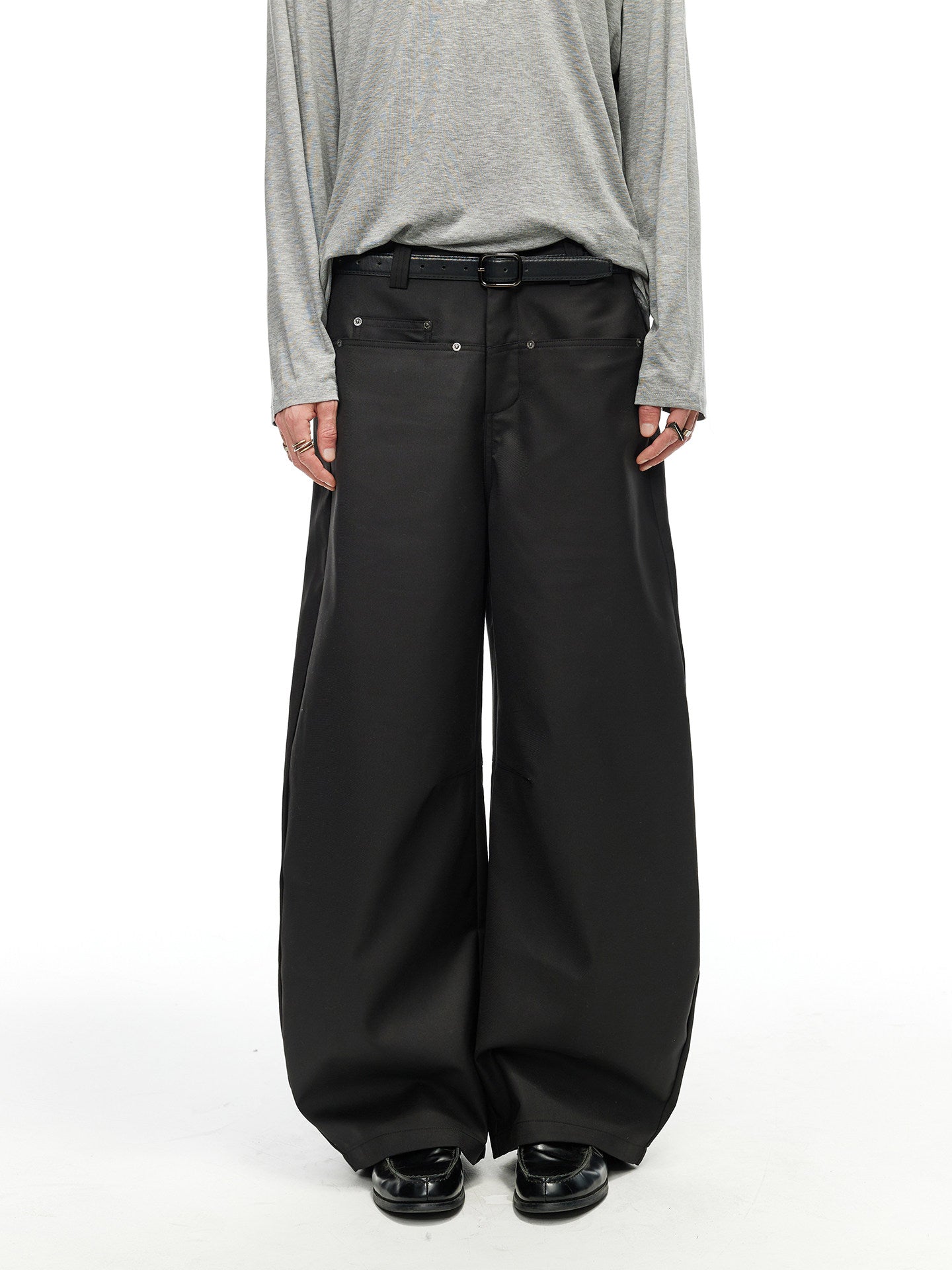 パネル切替 ワイドカーゴパンツ N6798