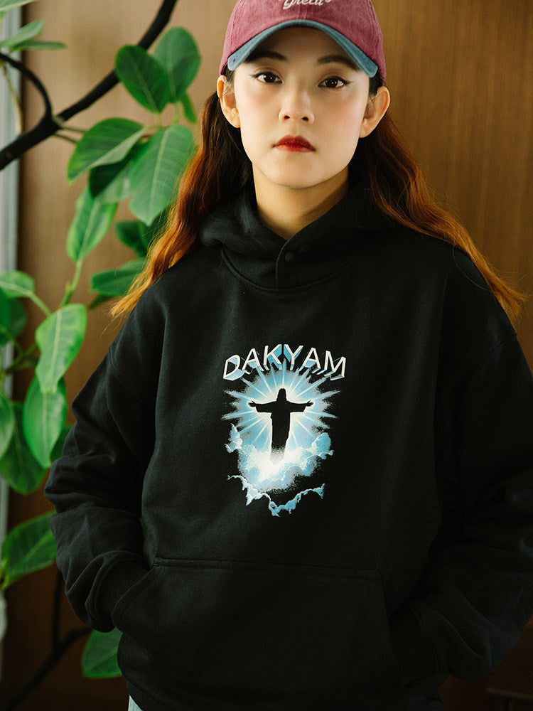 【380G】ヘイローグラフィックプルオーバーフーディ N6382