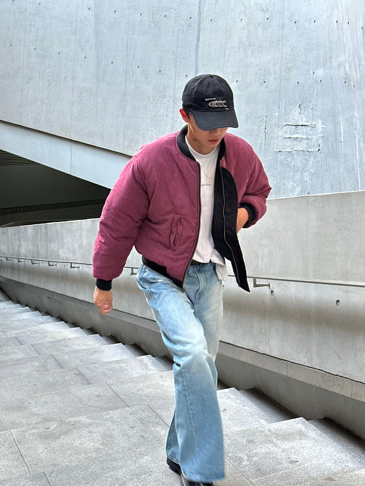 ベルベット&ナイロン・リバーシブル・パデッドMA-1 N6240