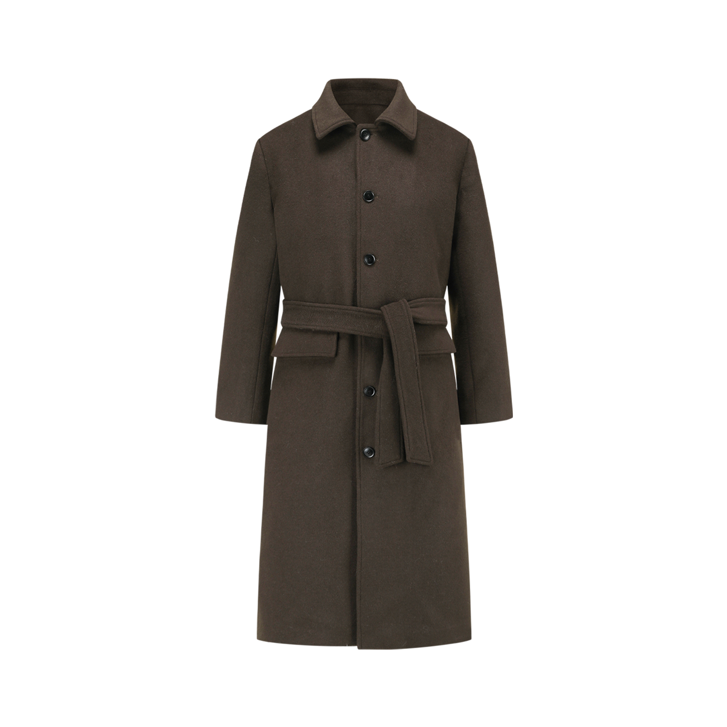 オーストラリア羊毛50% ハンティングロングコート N6538