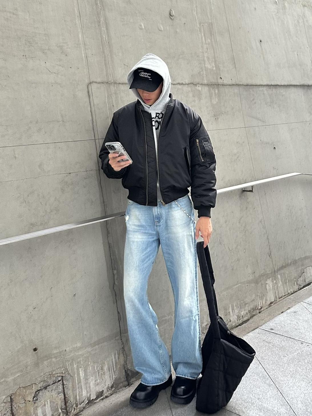 ベルベット&ナイロン・リバーシブル・パデッドMA-1 N6240