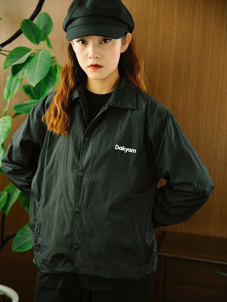 シワ加工 ライトウェイト ロゴコーチジャケット N6383