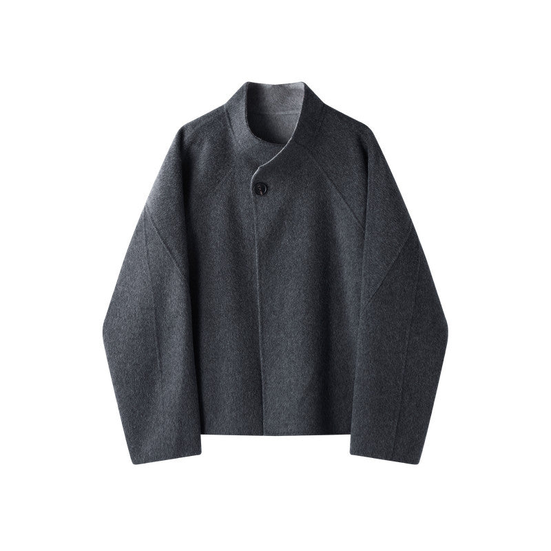 リバーシブル ダブルフェイス ウールコート N6476