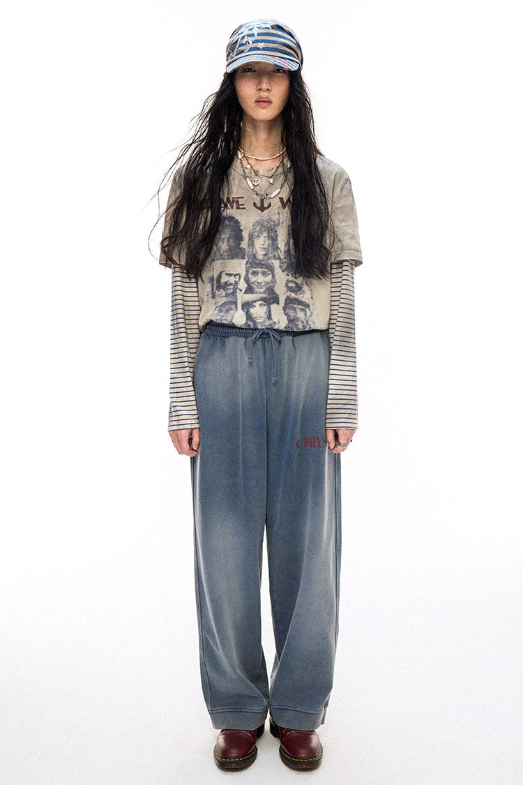 ヴィンテージプリント レイヤードロンT N6752